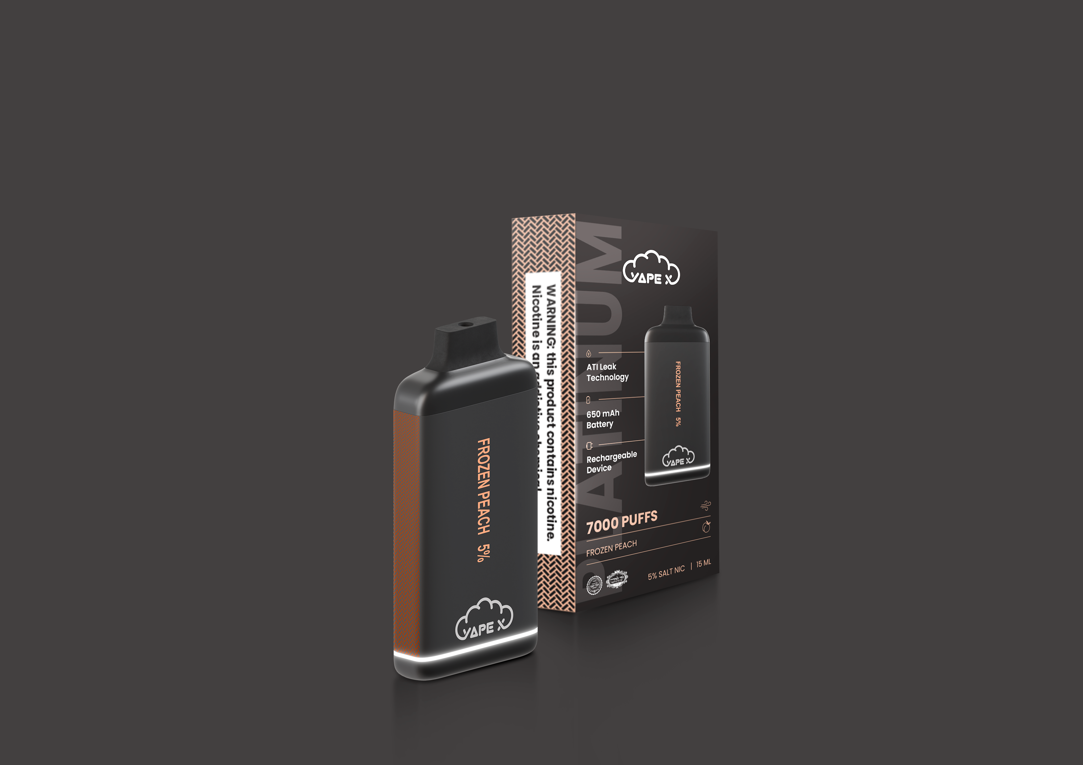 Frozen Peach Vape - 5% Nicotine