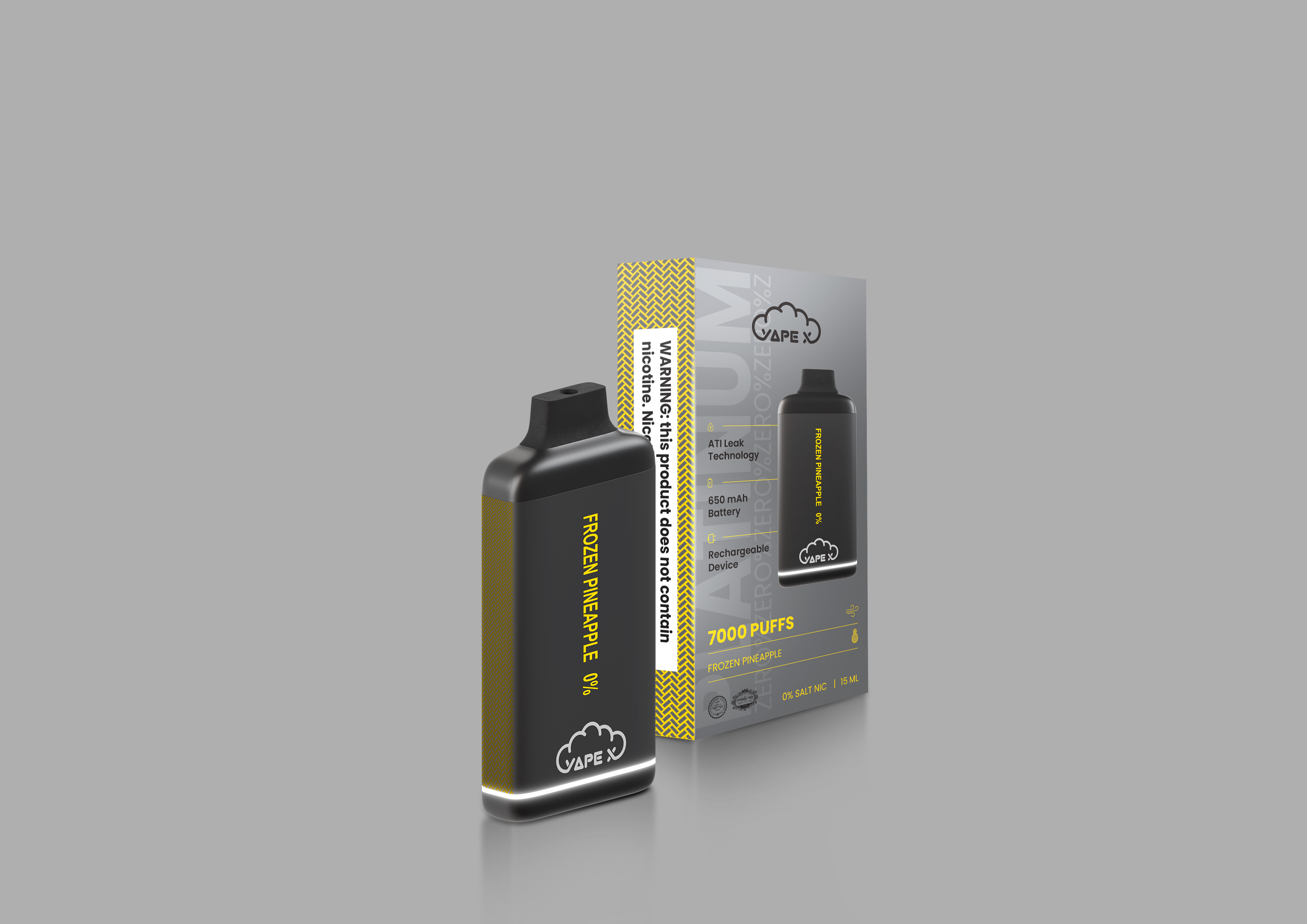 Frozen Pineapple Vape - 0% Nicotine