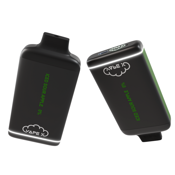 Iced Sour Apple Vape - 0% Nicotine