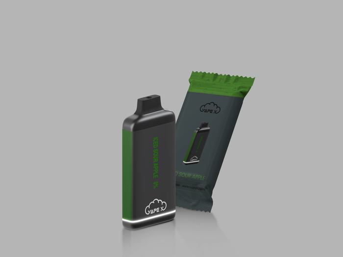 Iced Sour Apple Vape - 0% Nicotine
