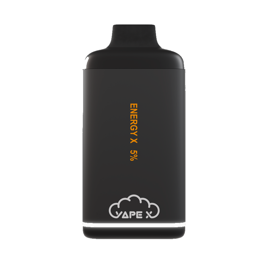 vapeX Energy X 5% Nicotine (10 Pack) disposable vape front product view