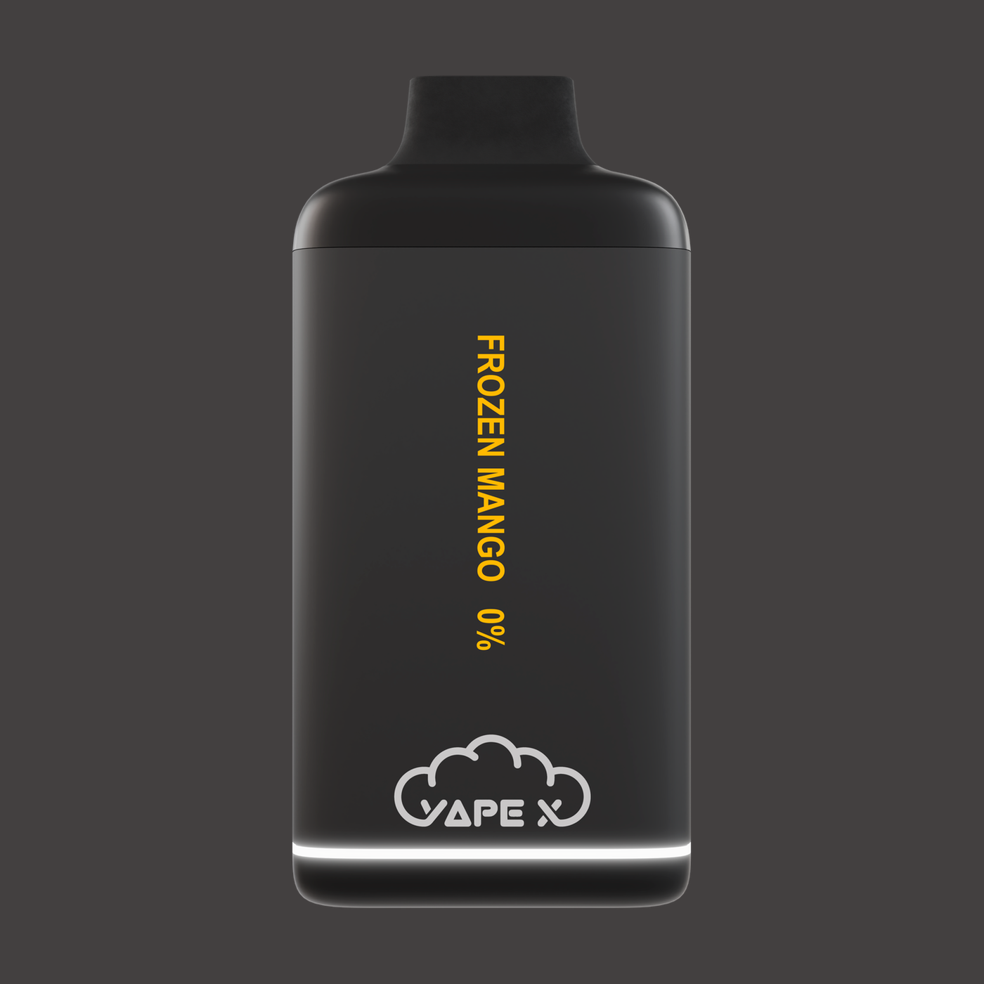 vapeX Frozen Mango Vape 0% Nicotine disposable vape front product view