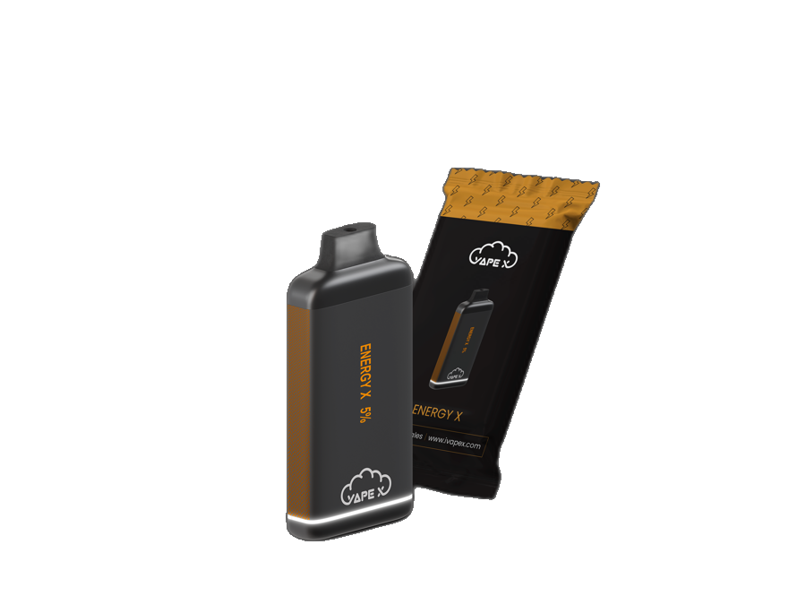 vapeX Variety Pack 5% Nicotine disposable vape packaging detail view