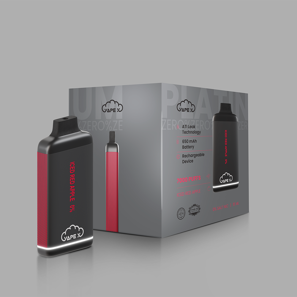 ICED RED APPLE 0% Nicotine 10 Pack