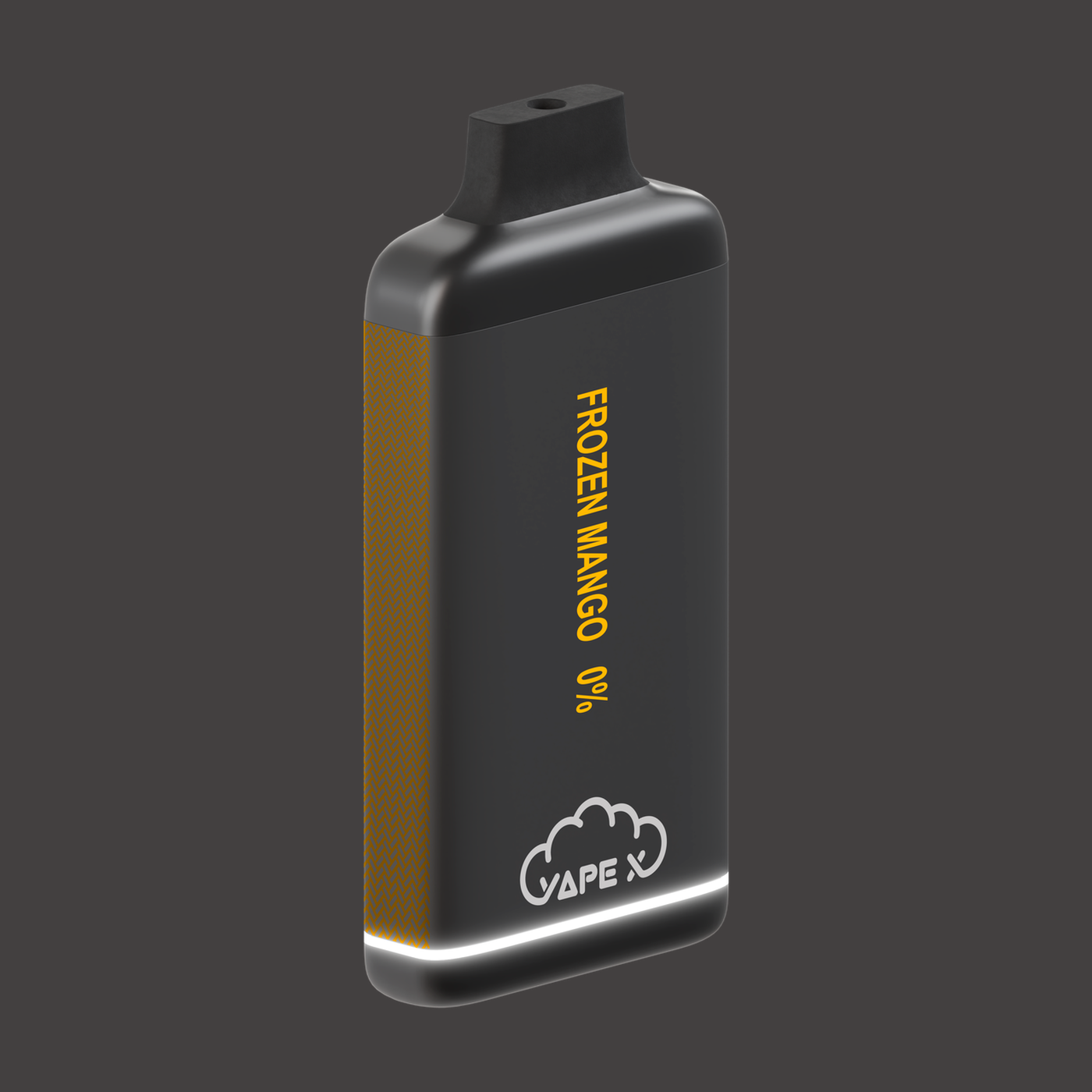 vapeX Frozen Mango Vape 0% Nicotine disposable vape side product view